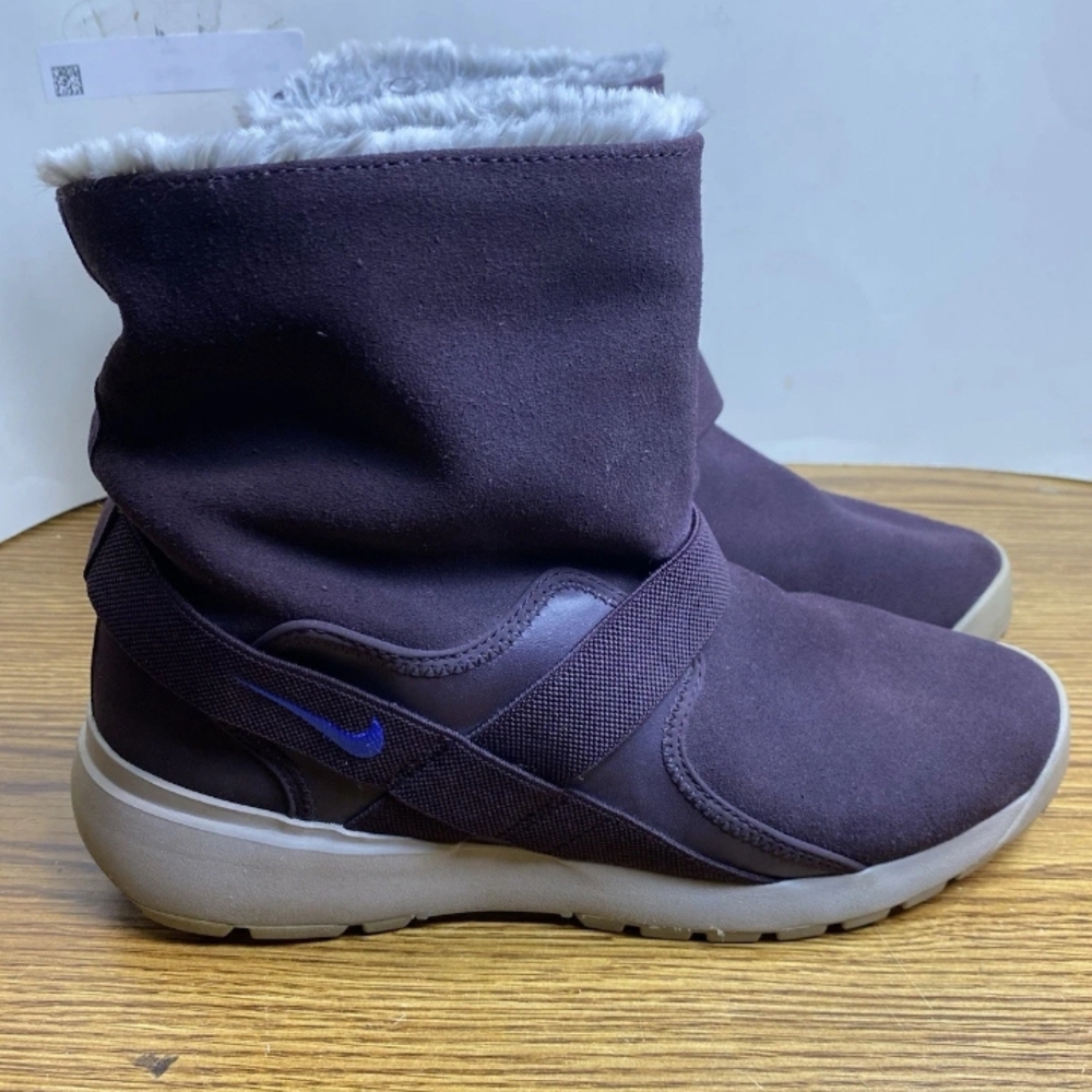 Nike Sportswear Golkana Burgundy Suede Insulated Boots 862513-600 Women Size 10M